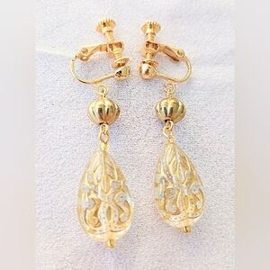 Elegant Gold Clip-On Earrings